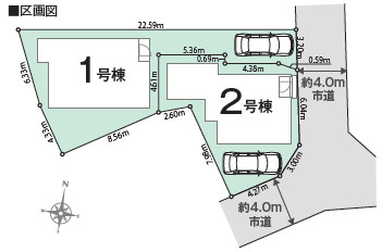 【区画図】 | ご家族様のプライベート空間が確保できる素敵な間取りです。また敷地ゆったりですので、おうち時間を楽しむのにもぴったりですね♪