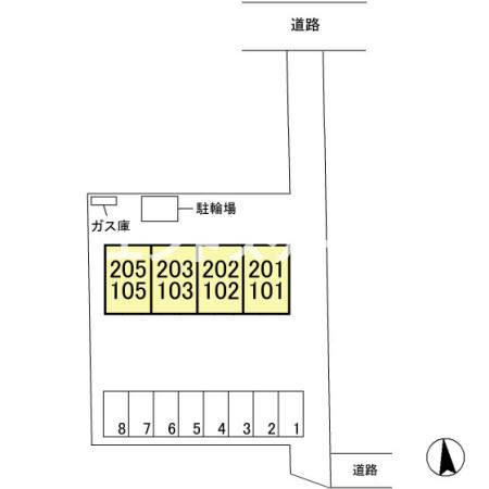 エタルナ江木の区画図|高崎、前橋エリアのお部屋探しはエンドスケープまで！お客様の理想お聞かせ下さい♪