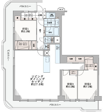 ローズハイツ仙台坂の間取り