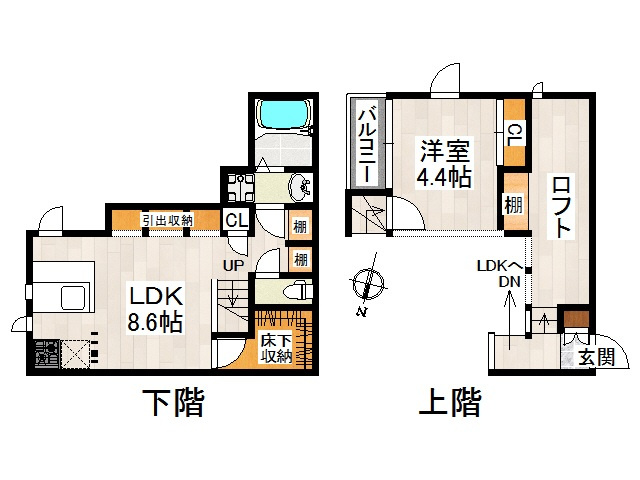 CB東大宮パサージュの間取り