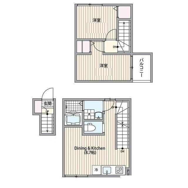 ミハス三軒茶屋の間取り|間取りです。