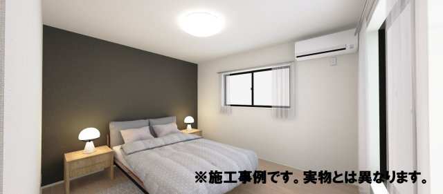 リーブルガーデン高松市国分寺町国分第一◇2026年度補助金対象の長期優良住宅です！の寝室|主寝室完成予想図
広い主寝室は睡眠以外の時間も快適に過ごせいて多目的空間にしやすいです。また、ゆったりとくつろげる空間を確保できます。寝るだけでなく、読書、身支度、軽い作業、趣味の時間にも使いやすです
