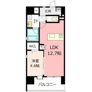 名古屋市西区新道１丁目の賃貸マンションの間取り