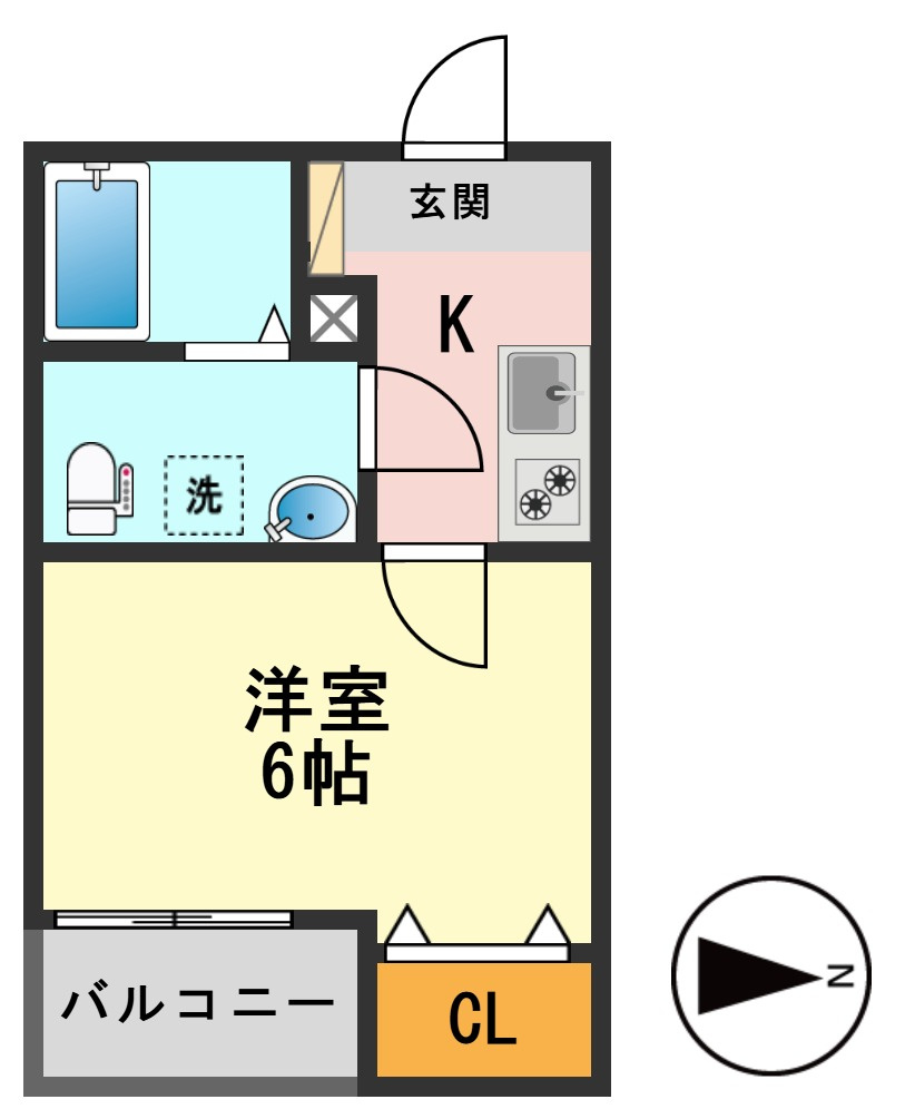 アーバンブルー高砂の間取り