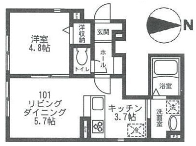 ルシーナ大森の間取り