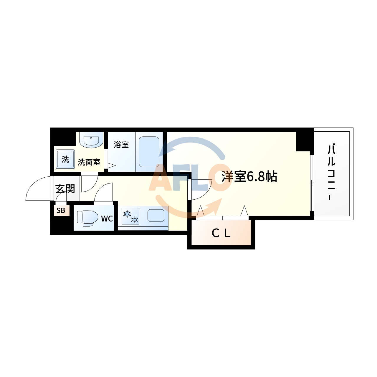 Luxe西田辺の間取り|Luxe西田辺　間取り