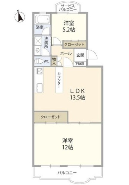 エメラルドマンション仁保新町の間取り