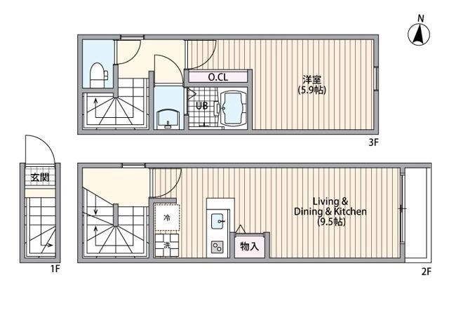 マーレ十条の間取り
