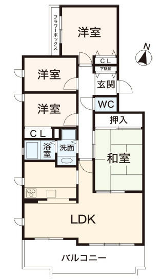 住吉ガーデンの間取り