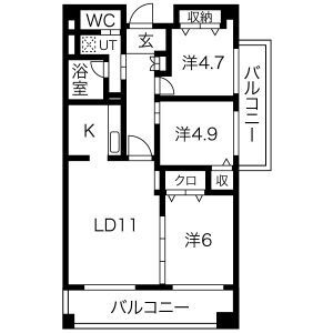 摩耶コート壱番館の間取り