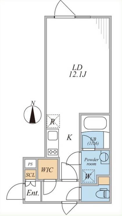 LEGALAND四谷ANNEXの間取り