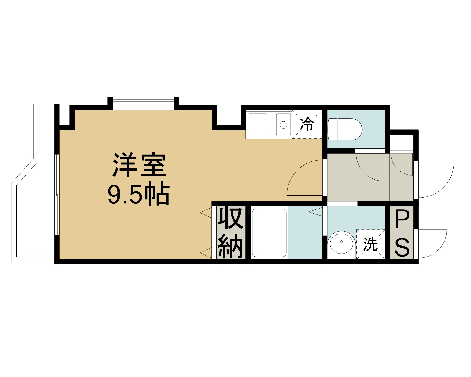 ユアコート駅南の間取り