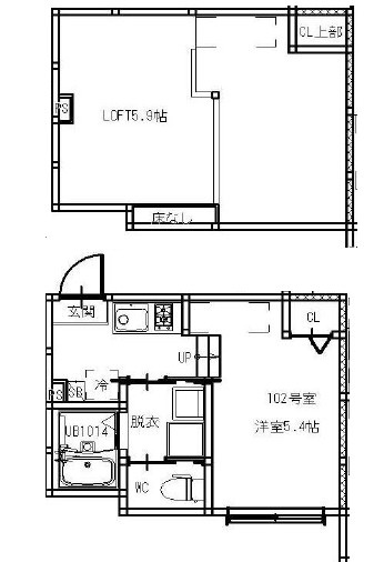 LOFT　AOIの間取り