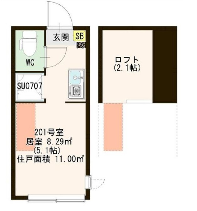 ハーモニーヒルズ明大前の間取り