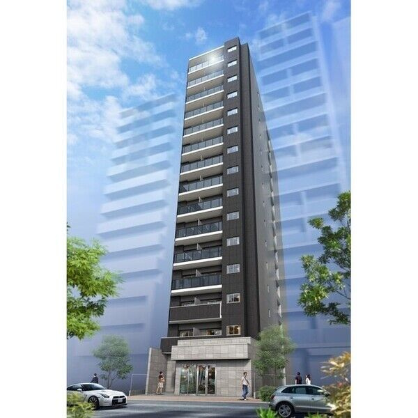コンフォリア・リヴ靭公園　仲介手数料無料の外観パース