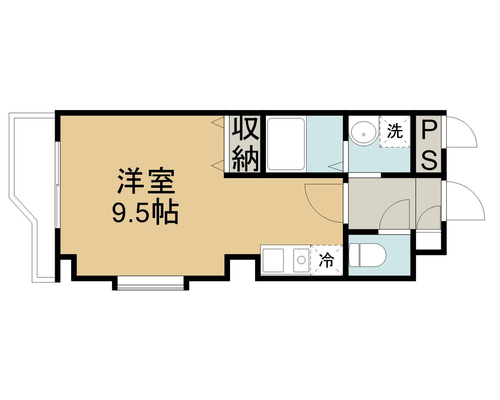 ユアコート駅南の間取り