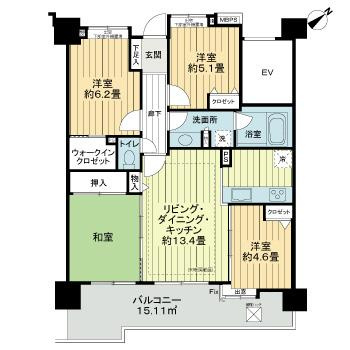 【間取り】 | ライオンズマンション茅ヶ崎グランコースト