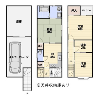 【間取り】 | 山科区西野後藤　中古戸建
