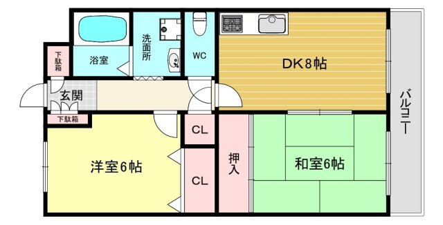 【間取り】 | ピン・リーブルⅡ | 間取です