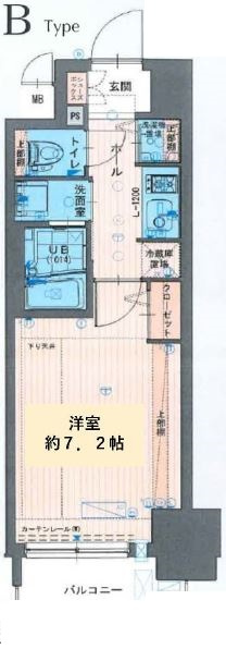 梅田ウエストレジデンスの間取り