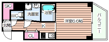 【間取り】 | BLANC弁天町駅前