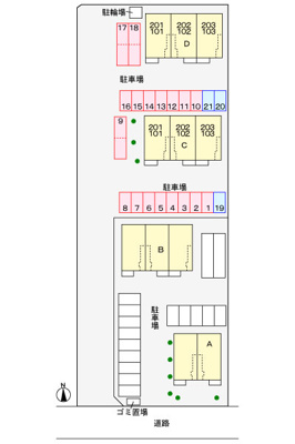 【駐車場】 | カレントヴィラＤ | 駐車場