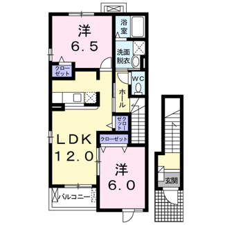 【間取り】 | カレントヴィラＤ | 間取図