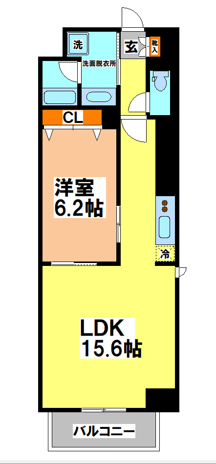 武蔵野市境１丁目の賃貸マンションの間取り