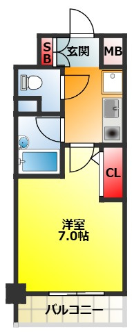 【間取り】 | エスリード新大阪第7