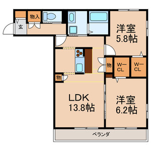 メゾンアムール船橋の間取り