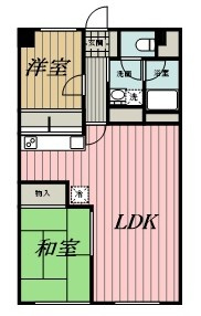 都町リハイムB棟の間取り