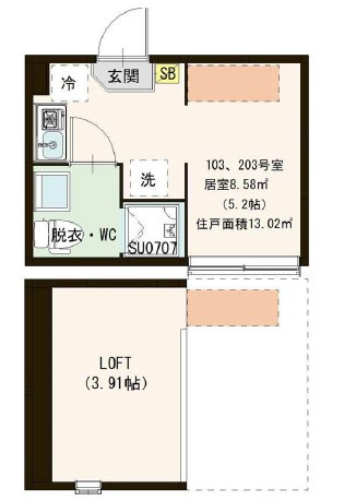 AVAND平和台の間取り
