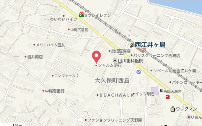 シャルム明石　4階の地図