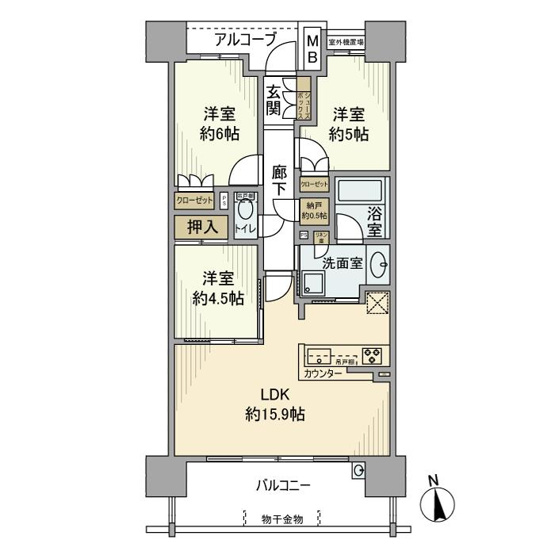 【間取り】 | ザ・パークハウス茅ヶ崎