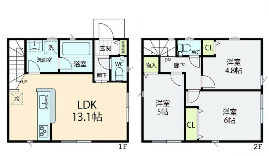 東村山市青葉町3丁目・全1棟　新築一戸建　～全室2面採光～