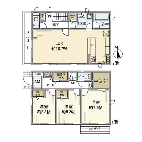 【間取り】 | 東海岸南戸建