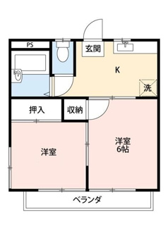 【間取り】 | ヤマジンハイツ３ | 間取りです。