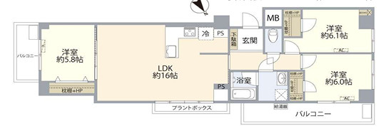 クリエート町屋の間取り
