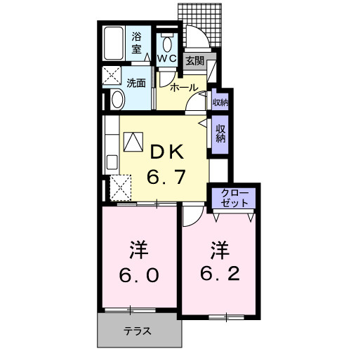 【間取り】 | フィオーレ・アール・ドゥエ