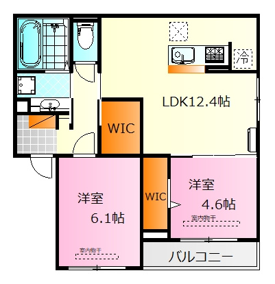 【間取り】 | グローリアK　Ⅱ棟