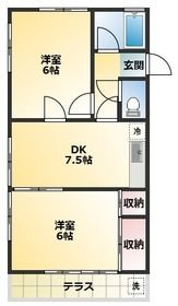 髙橋コーポの間取り|間取りです。