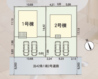 東近江市林田町の区画図
