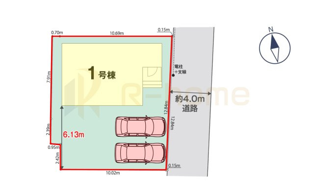 我孫子市中峠1期　新築戸建て　1号棟の区画図|大きなお買い物だからこそ、メリット・デメリットを伝えさせて頂きます。
R-homeにお任せください♪