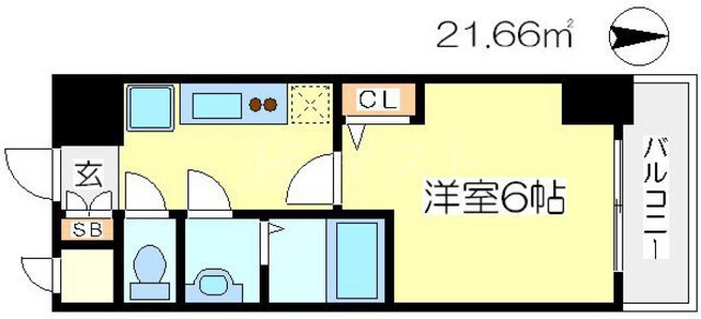 プレサンス天満橋チエロの間取り