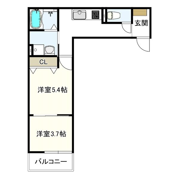 ヴェルメゾン加美東の間取り