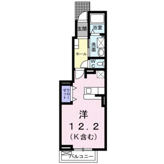 【間取り】 | ミッテ・クラール　1KT