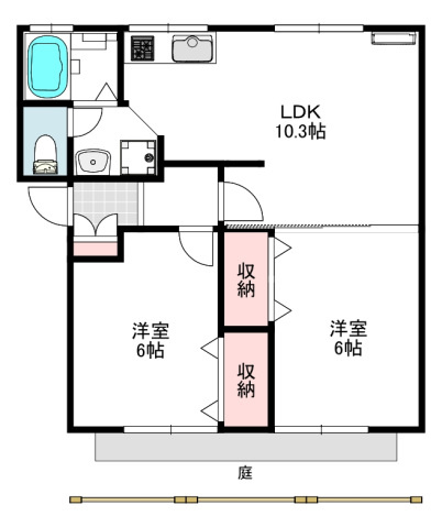 【間取り】 | フローレス93　A棟