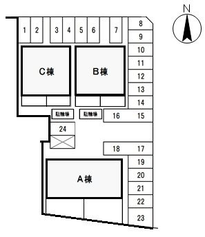 【駐車場】 | アーバンハイツ中井　B