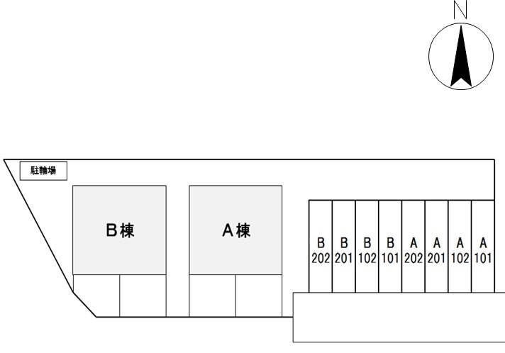 カーサ・ヴィーノ　Aの区画図