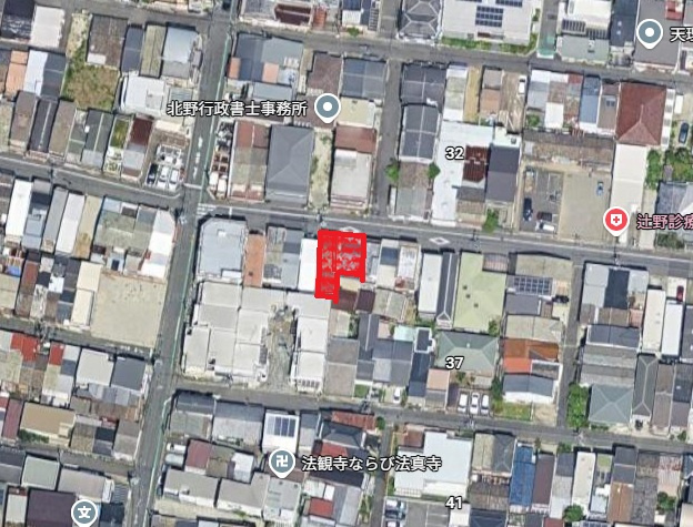 阪南町　売土地の地図